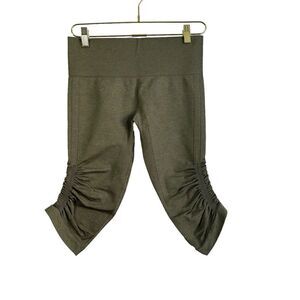 Lululemon In the Flow Crop‎ II Leggings Women's Size 8 Heathered Fatigue Green